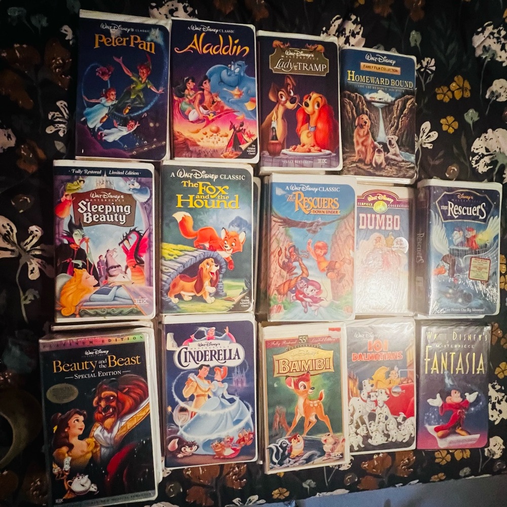 Disney Colorful VHS Collection